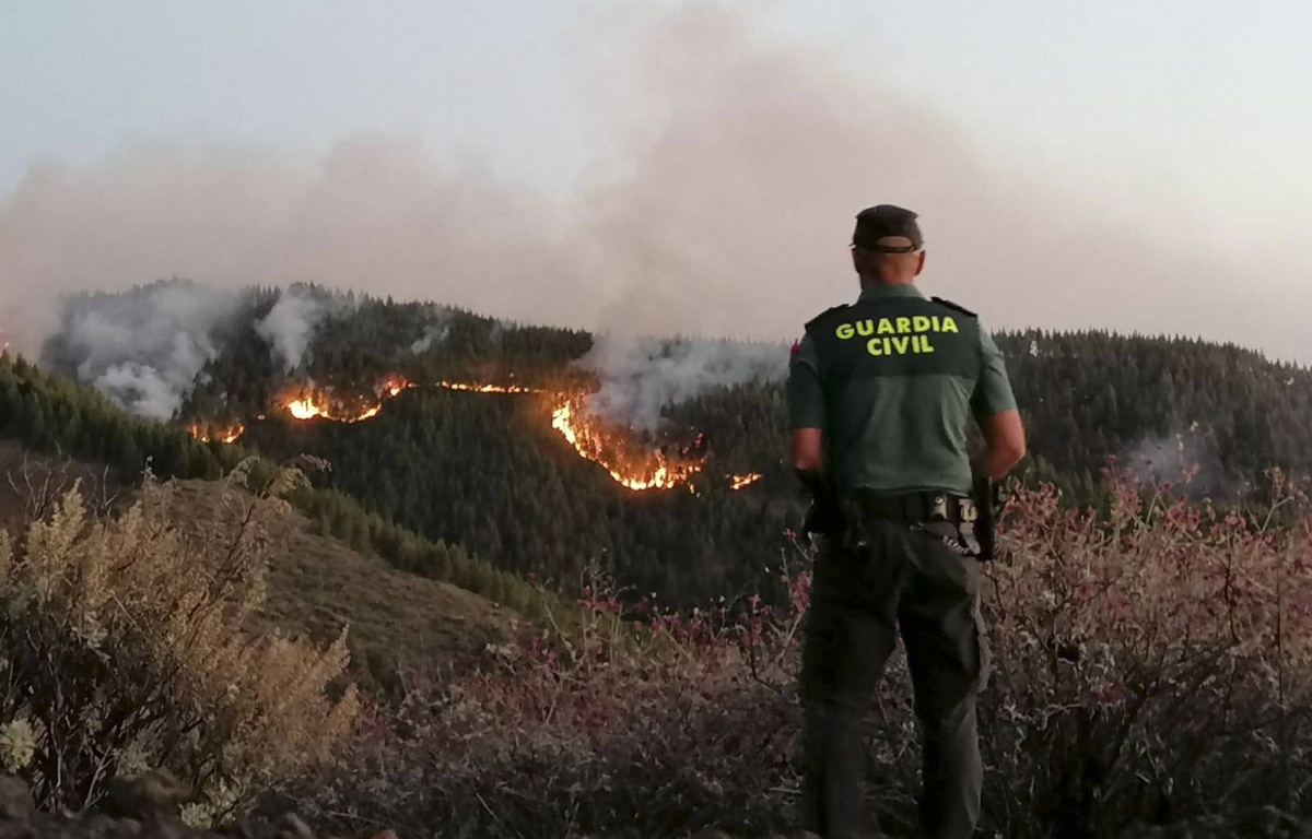 Du Grand Feu Ne Restent Que Les Braises Espagne: Incendie circonscrit aux Canaries