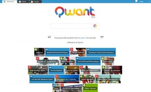 La homepage de Qwant indexe continuellement sous son champ de saisie les 20 infos qui font le buzz.