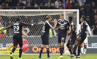 L'attaquant danois des Girondins Andreas Cornelius a inscrit son premier but de la saison samedi à Lyon.