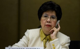 La directrice générale de l'Organisation mondiale de la santé (OMS), le Dr Margaret Chan lors d'un meeting le 23 mai 2013 à Genève