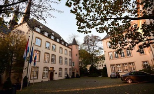 L'Hôtel de Bourgogne, qui accueille le bureau du Premier ministre du Luxembourg, le 10 novembre 2014
