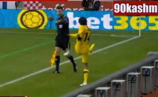 Capture d'écran d'un match de Ligue Europa le 20 octobre 2011.