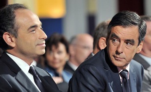 Jean-François Copé et François Fillon au Touquet, le 25 septembre 2009.
