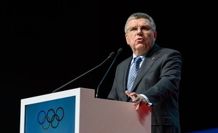 Le président du Comité international olympique, Thomas Bach, le 19 avril 2016 à Lausanne.