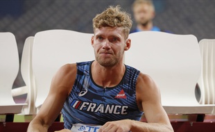 Kevin Mayer aux Mondiaux de Doha, après son abandon