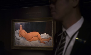 Le tableau d'Amedeo Modigliani adjugé lundi à 157,2 millions de dollars par Sotheby's.