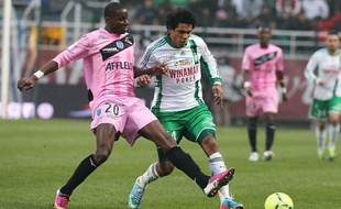L'attaquant de Saint-Etienne Brandao lors du match contre Troyes le 30 mars 2013.