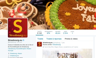 Compte Twitter de la ville de Strasbourg.