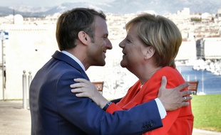Emmanuel Macron et Angela Merkel à Marseille, le 7 septembre 2018.
