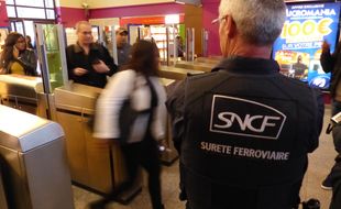 Illustration de la police ferroviaire de la SNCF.