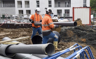 Chantier de construction à Sainte-Luce-sur-Loire (illustration).