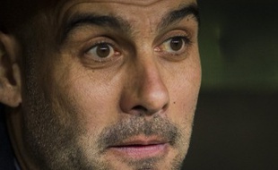 Pep Guardiola, l'entraîneur du Bayern Munich, le 11 mars 2014, en Ligue des champions.