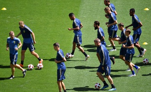 Les Suédois à l'entraînement