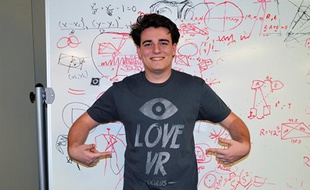 Palmer Luckey, la cofondateur d'Oculus VR, en août 2013.