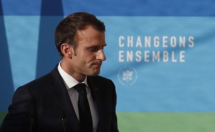 Emmanuel Macron, conférence de presse à l'Elysée le 27 novembre 2018 sur la transition écologique, durant laquelle il a évoqué les