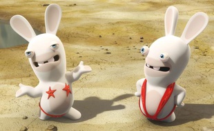 La série d'animation «Les lapins crétins Invasion».