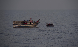 Migrants en mer Méditerranée en septembre 2019