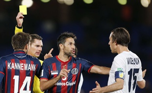 Le défenseur de San Lorenzo Mario Yepes.