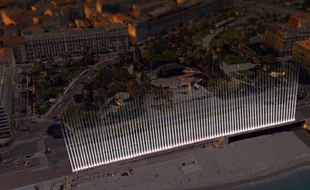 Le 14 juillet à Nice, des faisceaux lumineux seront projetés en hommage aux victimes.