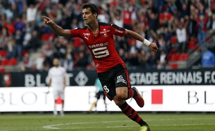 Le Rennais Yoann Gourcuff, buteur face à Nancy le 13 août 2016.