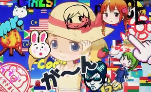 Image extraite du clip de Pharrell Williams réalisé par Takashi Murakami