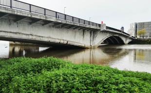 Le pont du Général-Audibert enjambe la Loire à Nantes.
