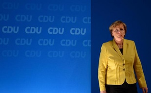 La chancelière allemande Angela Merkel lors du congrès de son parti, la CDU, à Cologne le 10 décembre 2014