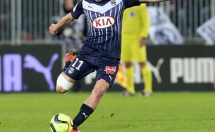 Clément Chantôme, le milieu de terrain des Girondins lors d'un match nul (0-0) face à Nice le vendredi 12 février 2016 à Bordeaux.