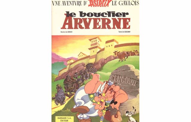 Il s’agit bien sûr du « Bouclier Arverne », sorti en 1968. Astérix et Obélix partent (au charbon) sur les traces de Vercingétorix.