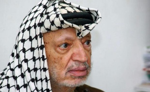 Yasser Arafat, président de l'OLP, le 5 septembre 2004, lors d'une réunion à Ramallah