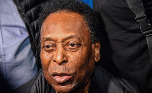Pelé à son arrivé à l'aéroport de Guarulhos, près de Sao Paulo, en avril 2019.