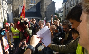 Les salariés ont investi la mairie mardi midi