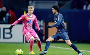 Javier Pastore lors du match entre le PSG et Evian le samedi 8 décembre 2012.