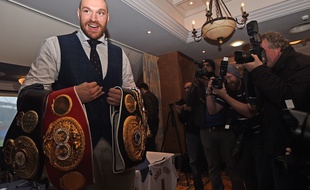 Tyson Fury, le 28 novembre 2015, à Bolton.