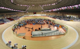 Illustration d'un vélodrome. Ici celui de Laoshan, à Pékin.