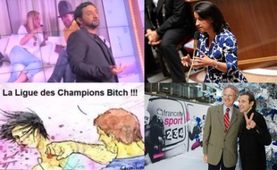 Capture d'écran du zapping sur la journée de la femme