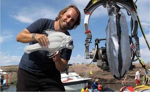 Alexandre Aja sur le tournage de Piranha 3D