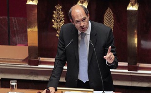 Eric Woerth à l'Assemblée nationale, le 8 septembre 2010, lors d'un discours sur la réforme des retraites.