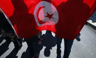 Illustration du drapeau tunisien.