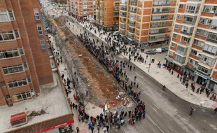 Des rassemblements ont eu lieu mercredi dans plusieurs villes d'Espagne, émaillés d'incidents à Madrid, pour soutenir des habitants de Burgos, dans le nord du pays, qui dénoncent depuis plusieurs jours un projet jugé inutile et coûteux en temps de crise.