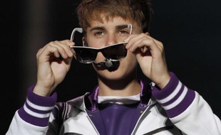Justin Bieber lors de l'étape à Mexico de sa tournée mondiale «My World Tour» , le 1er octobre 2011