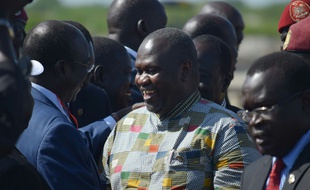 Le vice-président Riek Machar à Juba, le 26 avril 2016
