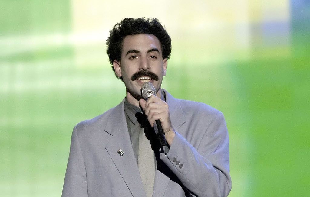 Le cinéaste Sacha Baron Cohen en Borat