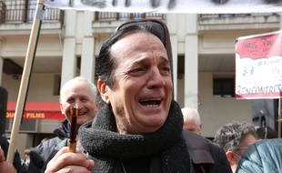 Francis Lalanne, lors d'une manifestation à Paris samedi