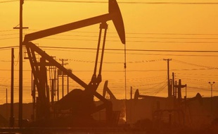Extraction du pétrole de schiste en Californie, Etats-Unis, le 24 mars 2014