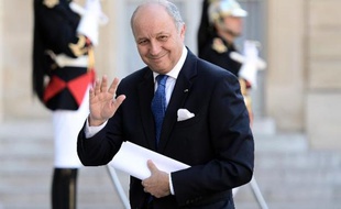 Le ministre des Affaires étrangères Laurent Fabius à l'Elysée le 8 juin 2015