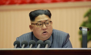 Le « leader suprême » Kim Jong-Un le 23 décembre 2017 à Pyongyang.