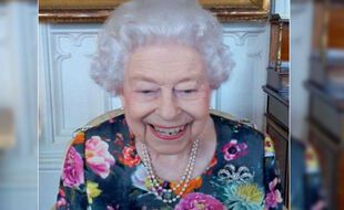 Elizabeth II en visioconférence le 28 octobre 2021