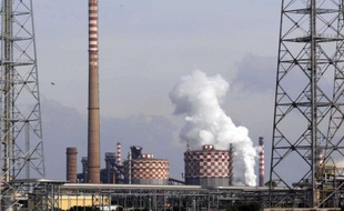 L'aciérie Ilva, le 27 novembre 2012 à Taranto
