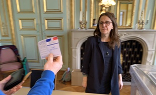 Dans un bureau de vote à Strasbourg, le 15 mars 2020 (illustration)